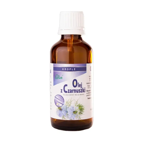 Olej z czarnuszki tłoczony na zimno 50 ml [Flos] - Flos