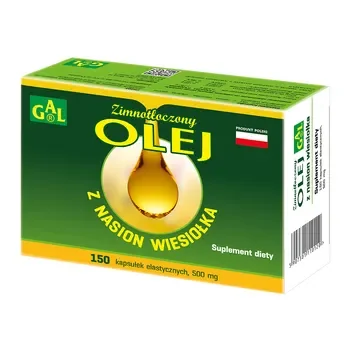 Olej z nasion wiesiołka 500 mg 150 kapsułek [GAL] - GAL