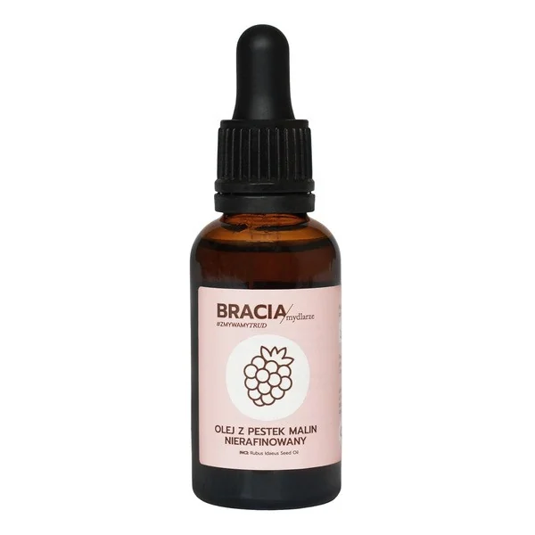 Olej z pestek malin nierafinowany 30 ml [Bracia Mydlarze] - Bracia Mydlarze