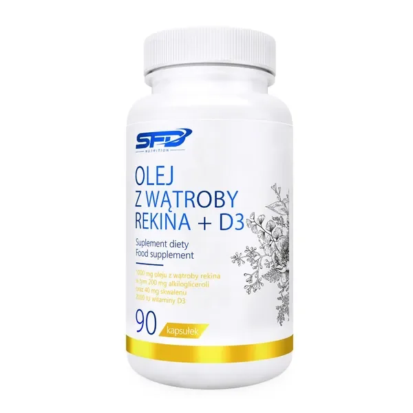 Olej z wątroby rekina + Witamina D3 90 kapsułek [SFD] - SFD nutrition