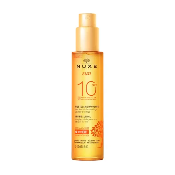 Olejek do opalania twarzy i ciała SPF 10 spray 150ml [Nuxe] - Nuxe