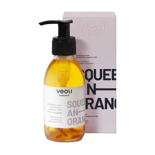 Olejek do zmywania makijażu i SPF Squeeze An Orange 132,7g [Veoli Botanica] - Veoli Botanica