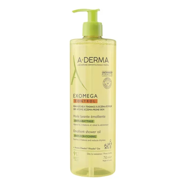 Olejek emolient pod prysznic 750ml [Aderma Exomega Control] - Aderma