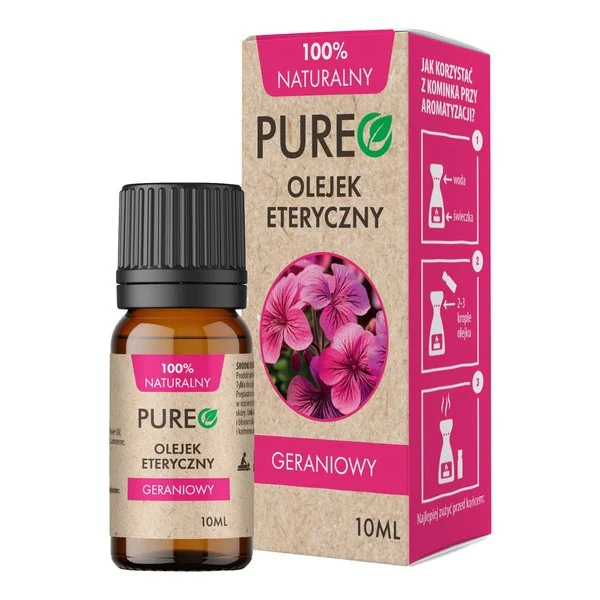 Olejek eteryczny geraniowy 10 ml [Pureo] - Pureo