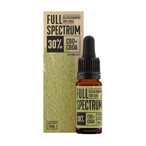 Olejek konopny CBD + CBDA 30% 10ml [Full Spectrum] - Full Spectrum