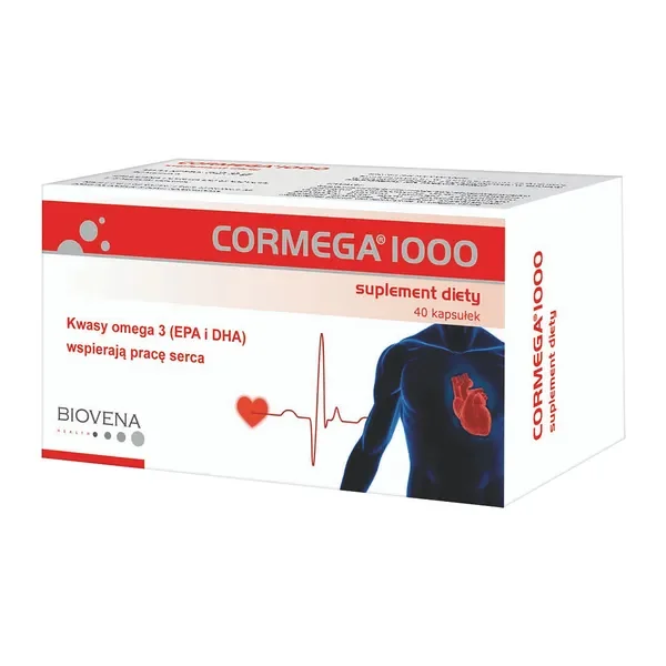 Omega-3 1000mg 40 kapsułek [Cormega] - Cormega
