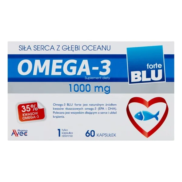 Omega-3 1000mg 60 kapsułek [Avec] - Avec