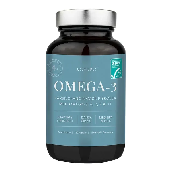 Omega-3 1500mg 120 kapsułek [Nordbo] - Nordbo