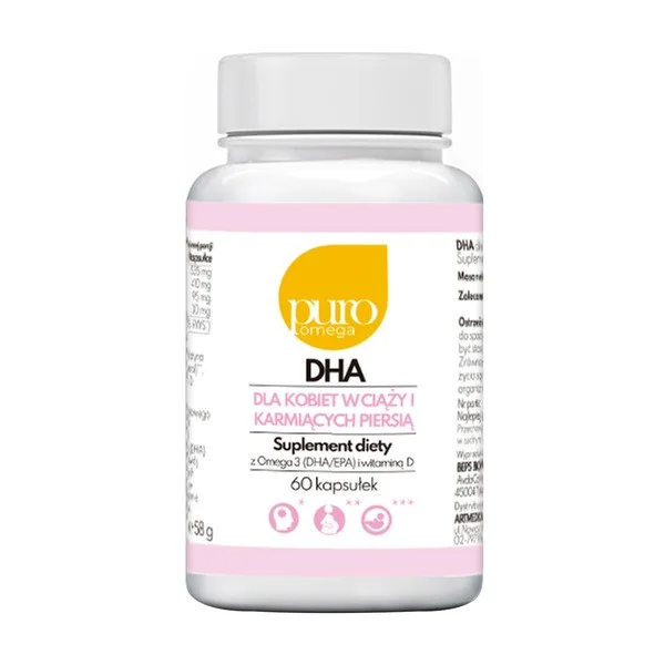 Omega-3 DHA 410mg 60 kapsułek [Puro Omega] - Puro Omega