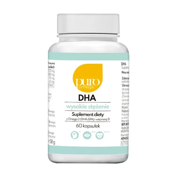 Omega-3 DHA 820mg 60 kapsułek [Puro Omega] - Puro Omega
