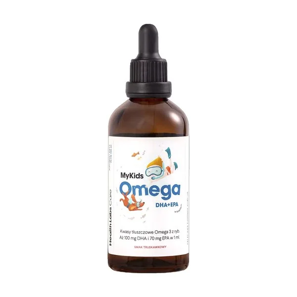 Omega-3 DHA+EPA krople dla dzieci 100ml [HealthLabs] - Health Labs Care