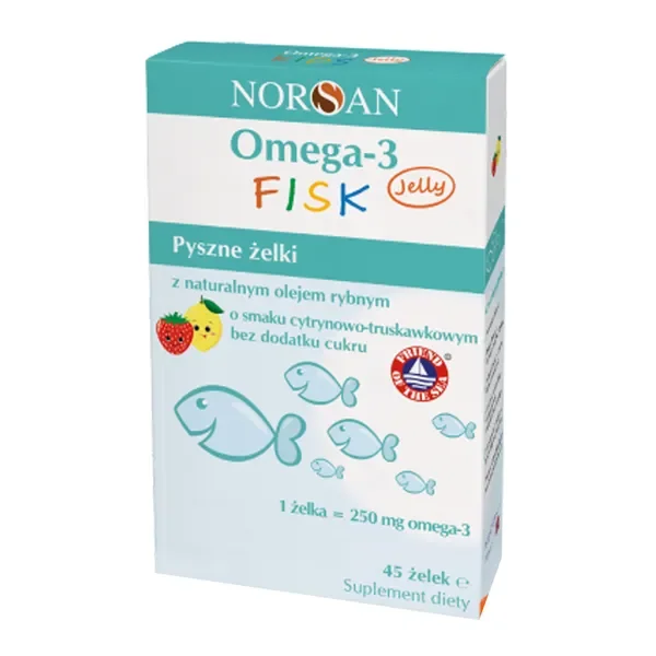 Omega-3 Fisk Jelly żelki 45 szt. [Norsan] - Norsan