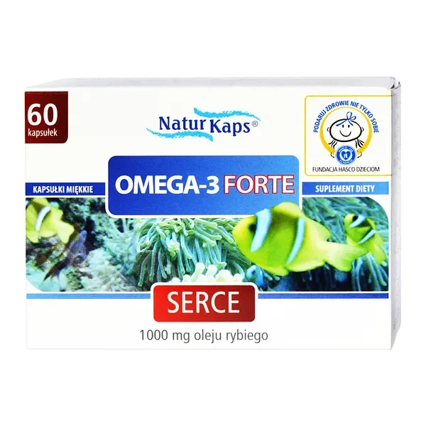 Omega-3 forte 1000 mg 60 kapsułek [NaturKaps] - NaturKaps