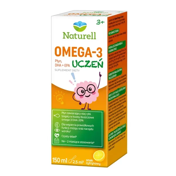 Omega-3 Uczeń płyn 150ml [Naturell] - Naturell