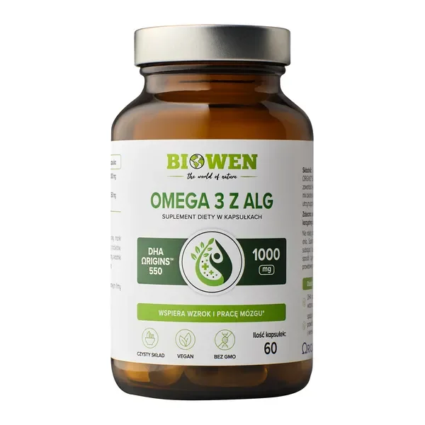 Omega 3 z Alg DHA 550mg 60 kapsułek [Biowen] - Biowen