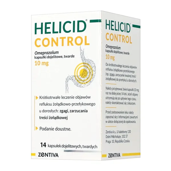 Omeprazol 10 mg 14 kapsułek [Helicid Control] - Helicid