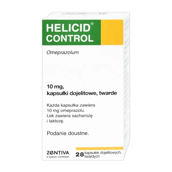 Omeprazol 10 mg 28 kapsułek [Helicid Control] - Helicid