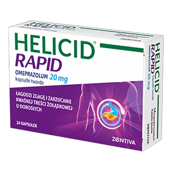 Omeprazol 20 mg 14 kapsułek [Helicid] - Helicid