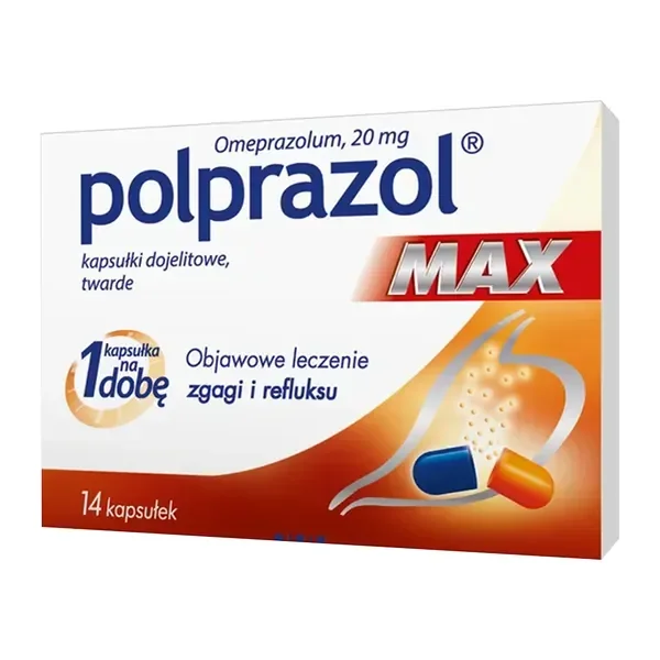Omeprazol 20 mg 14 kapsułek [POLPHARMA] - POLPHARMA