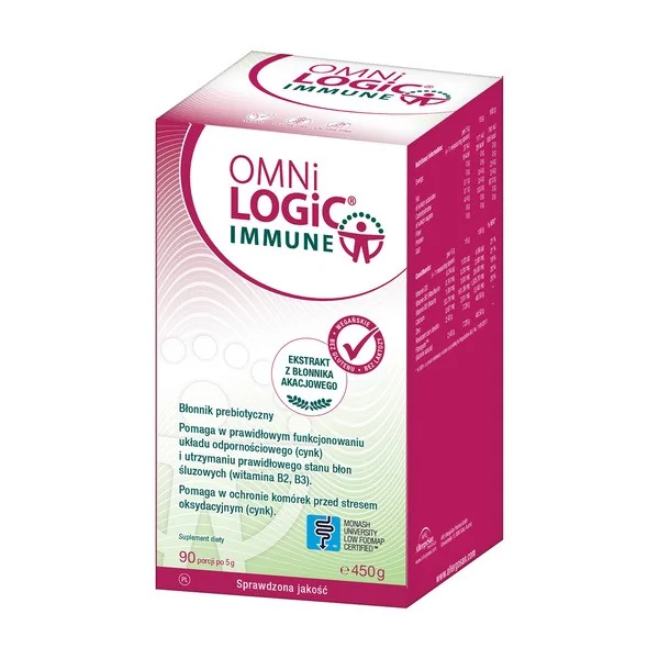Omni Logic Immune prebiotyk z wapniem i cynkiem 450g [Omni Logic] - Omni Logic