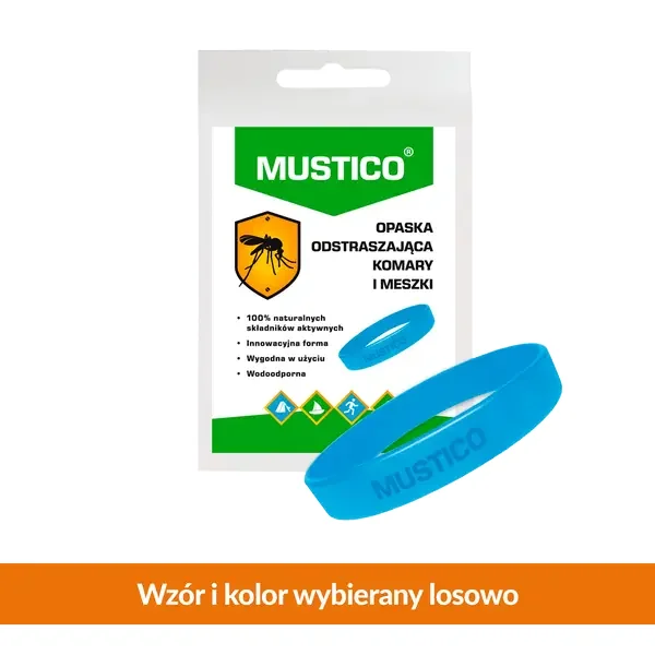 Opaska odstraszająca komary i meszki 1 szt. [Mustico] - Mustico