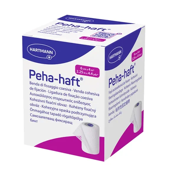 Opaska podtrzymująca kohezyjna 6 cm x 4 m [Peha-haft] - Peha-haft