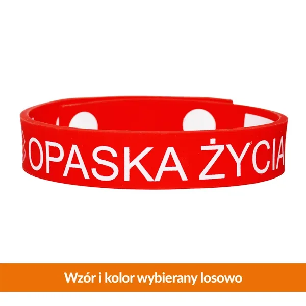 Opaska życia silikonowa z regulacją zapięcia [EL-COMP] - EL-COMP