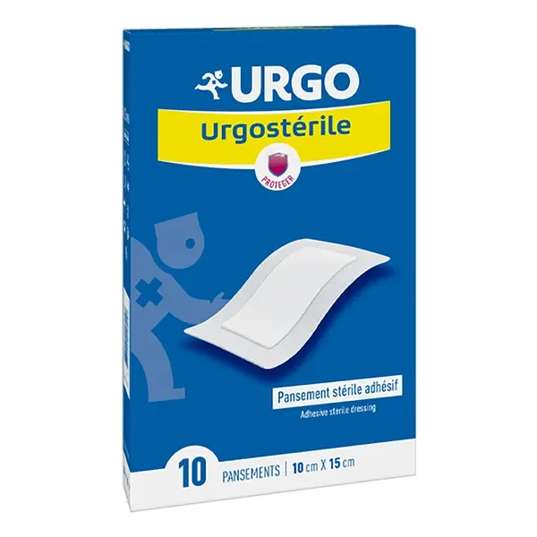 Opatrunek sterylny samoprzylepny 10x15cm 10szt [Urgo] - Urgo