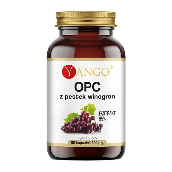 OPC z pestek winogron 300 mg 90 kapsułek [Yango] - Yango