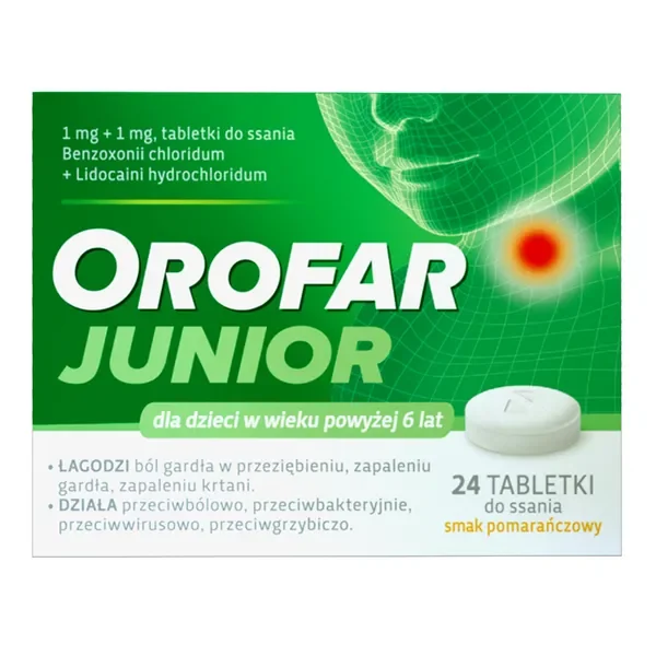 Orofar Junior tabletki do ssania 24 szt. [Orofar] - Orofar