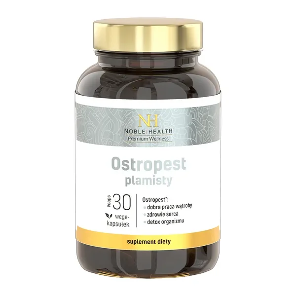 Ostropest plamisty 500 mg 60 kapsułek [Noble Health] - Noble Health