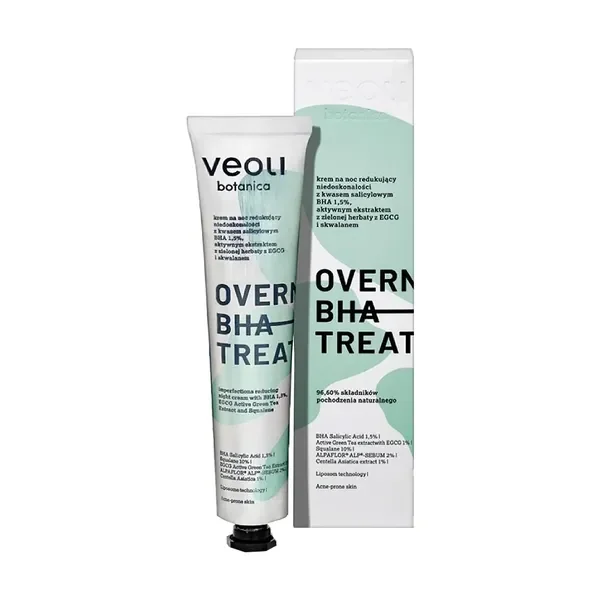 Overnight BHA Treatment krem redukujący niedoskonałości na noc 50ml [Veoli Botanica] - Veoli Botanica
