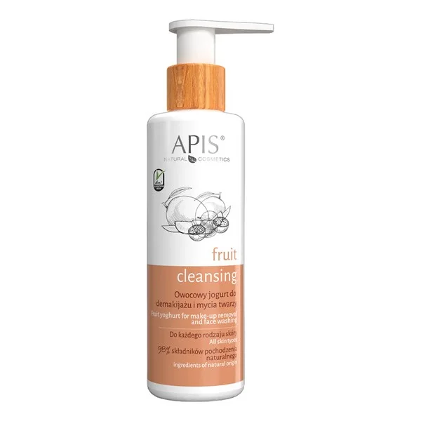 Owocowy jogurt do demakijażu i mycia twarzy 150ml [Apis] - Apis