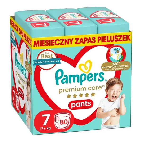 Pampers Premium Care Pants 7 (17+ kg) 80 szt. - Pampers