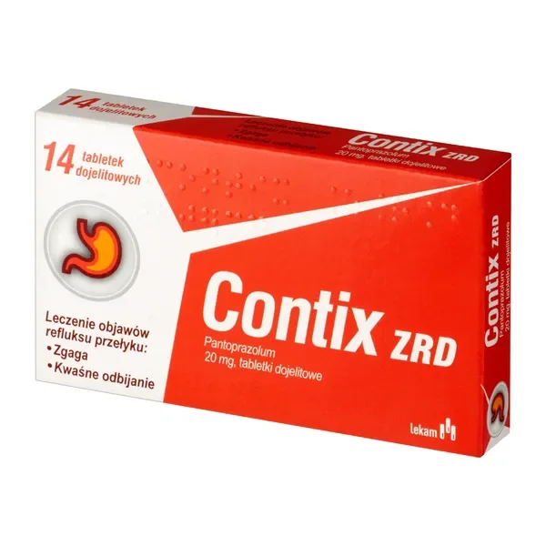 Pantoprazol 20 mg 14 tabletek [Contix] - Contix