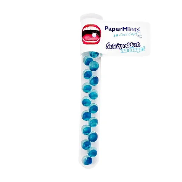 Paper Mints Cool Caps Miętowe kulki 18 szt. [PaperMints] - PaperMints