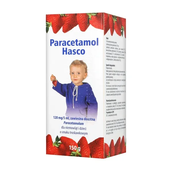 Paracetamol 120 mg/5 ml zawiesina doustna 150 g [Paracetamol Hasco] - Paracetamol Hasco