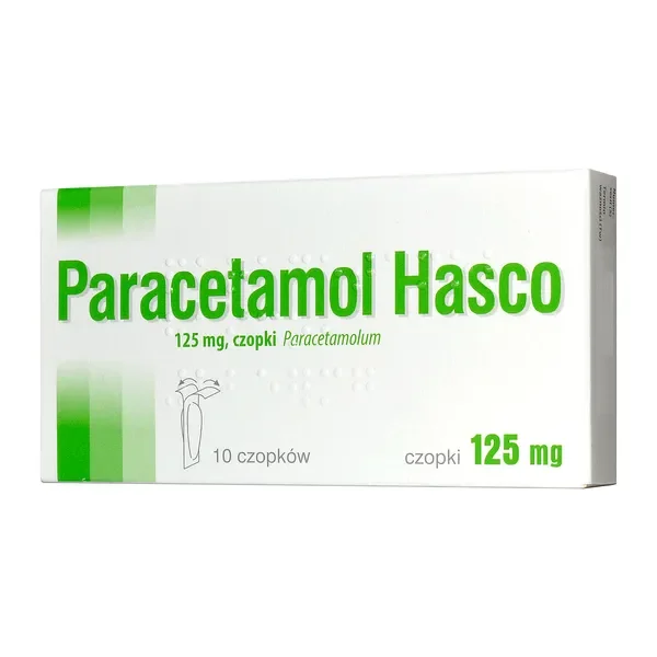 Paracetamol 125 mg 10 czopków [Paracetamol Hasco] - Paracetamol Hasco