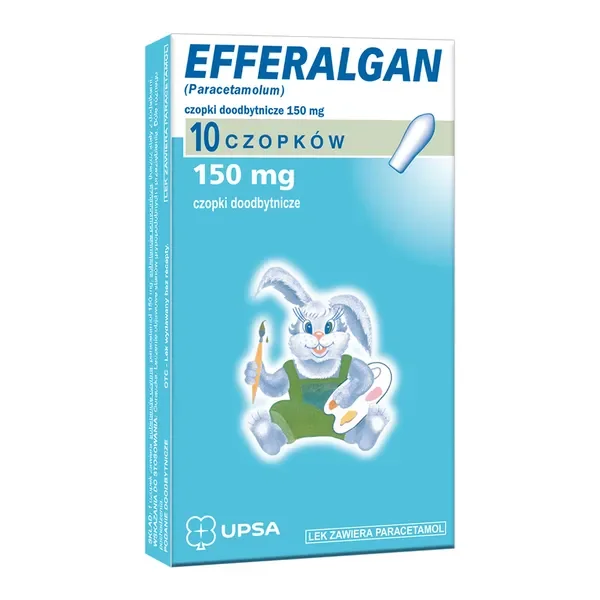 Paracetamol 150 mg 10 czopków [Efferalgan] - Efferalgan