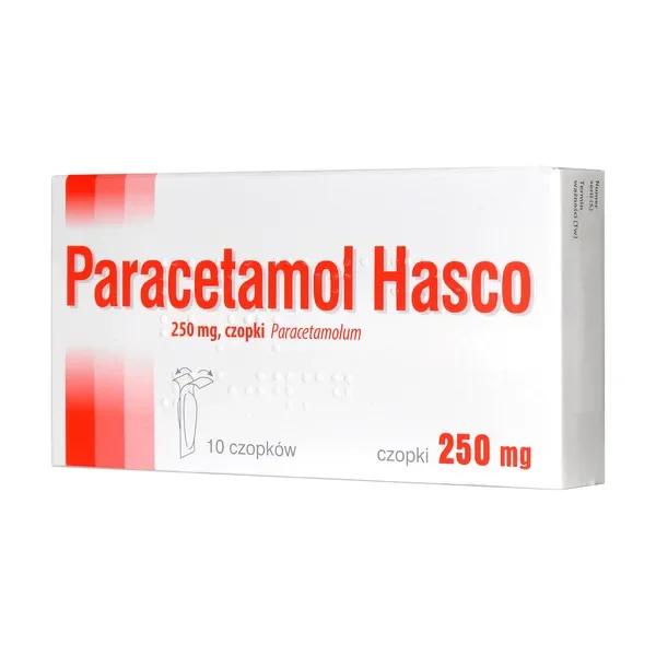 Paracetamol 250 mg 10 czopków [Hasco] - Paracetamol Hasco