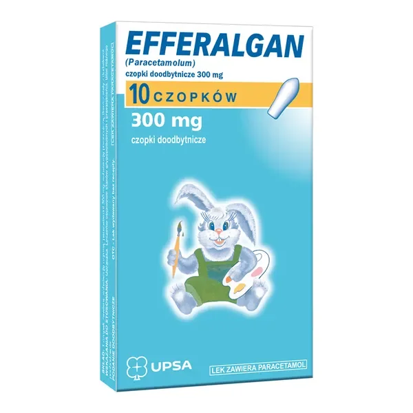 Paracetamol 300 mg 10 czopków [Efferalgan] - Efferalgan