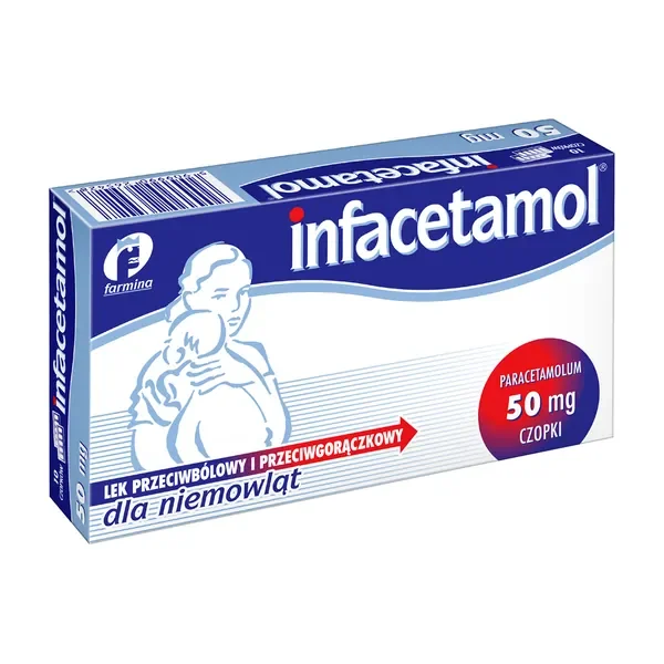 Paracetamol 50 mg czopki 10 szt. [Farmina] - Farmina