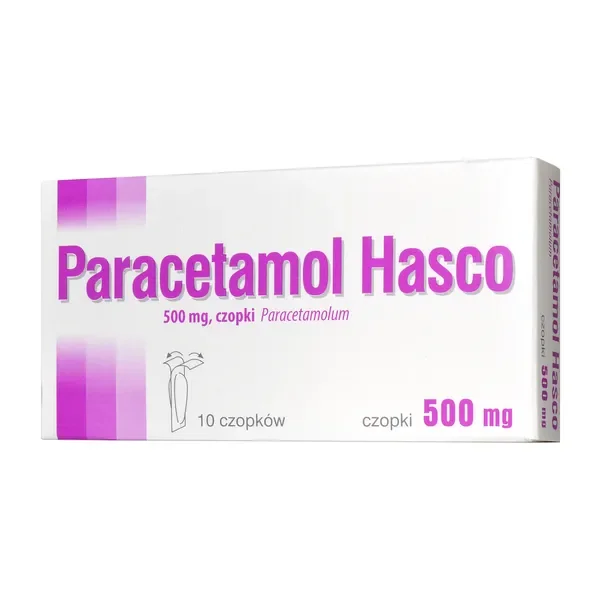 Paracetamol 500 mg 10 czopków [Paracetamol Hasco] - Paracetamol Hasco
