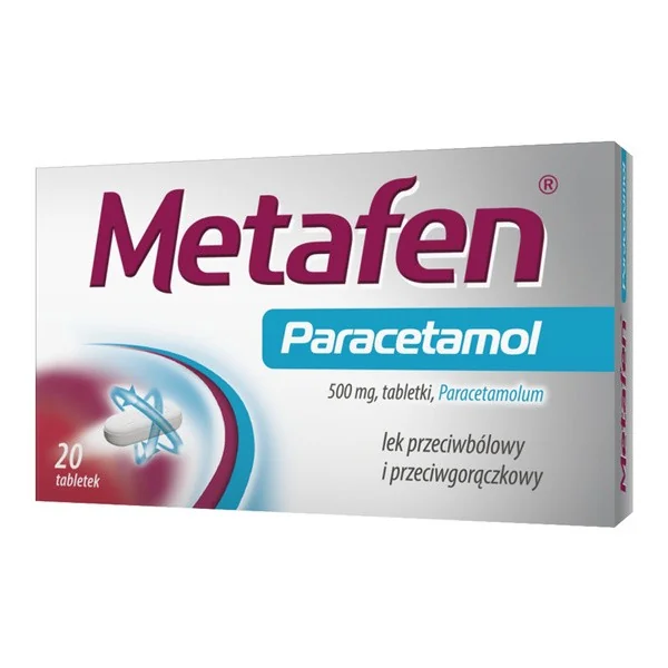 Paracetamol 500 mg 20 tabletek [Metafen] - Metafen