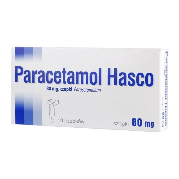 Paracetamol 80 mg 10 czopków [Paracetamol Hasco] - Paracetamol Hasco