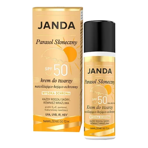 Parasol Słoneczny SPF 50 krem do twarzy 50ml [Janda] - Janda