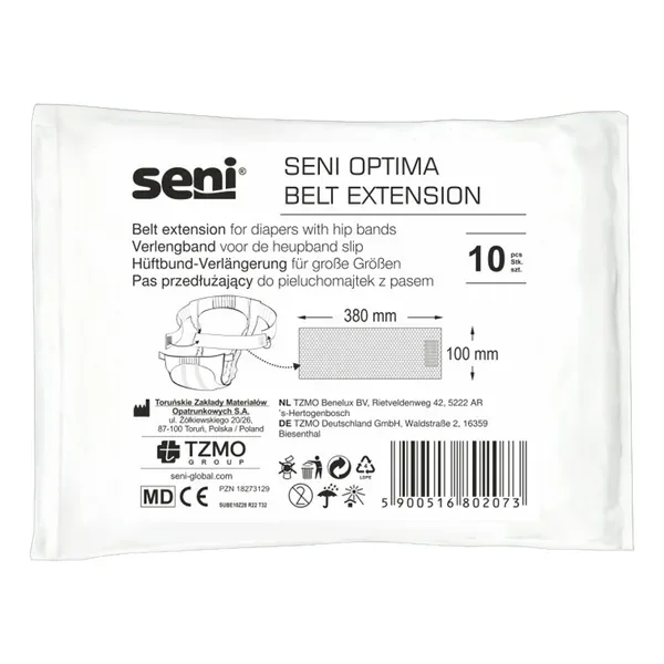 Pas przedłużający do pielucho-majtek 380mm x 100mm 10szt [Seni] - Seni