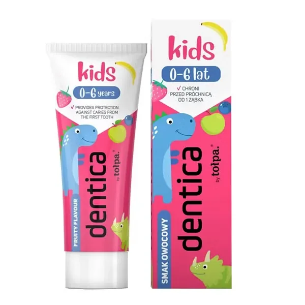 Pasta do zębów dla dzieci 0-6 lat owocowa 50ml [Dentica by Tołpa] - Dentica by Tołpa