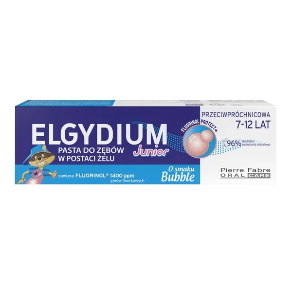 Pasta do zębów dla dzieci 7-12 lat smak gumy balonowej 50ml [Elgydium] - Elgydium