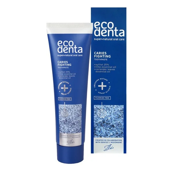 Pasta do zębów przeciwko próchnicy z ksylitolem i olejkami eterycznymi 100ml [Ecodenta] - Ecodenta